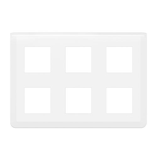 LEGRAND Mosaic Plaque horizontale 6 postes blanc