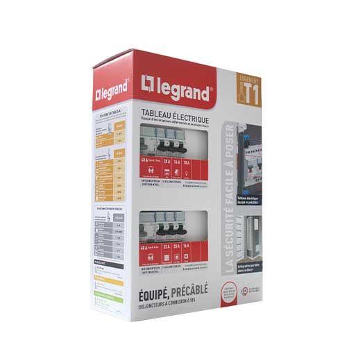 Packaging tableau électrique pré-câblé Legrand
