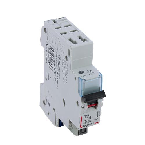 Disjoncteur LEGRAND DNX3 16A auto Ph+N courbe D 4,5kA 230V - vue de dessus