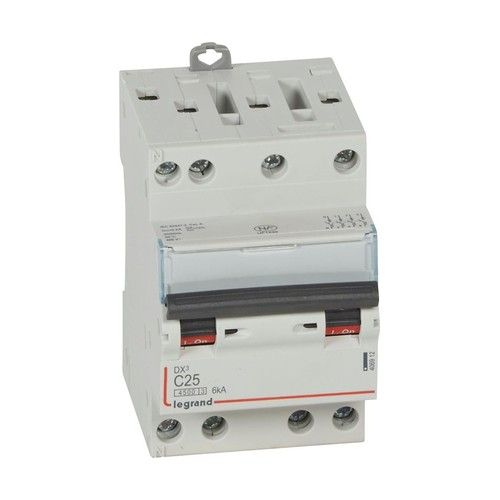 Disjoncteur LEGRAND DX3 tétrapolaire 25A courbe C 4,5kA 400V