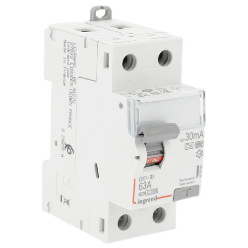 Interrupteur différentiel 63A 30mA type F 2 modules 230V Legrand DX3