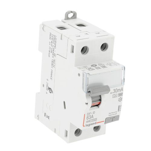 Interrupteur différentiel 63A 30mA type F 2 modules 230V Legrand DX3