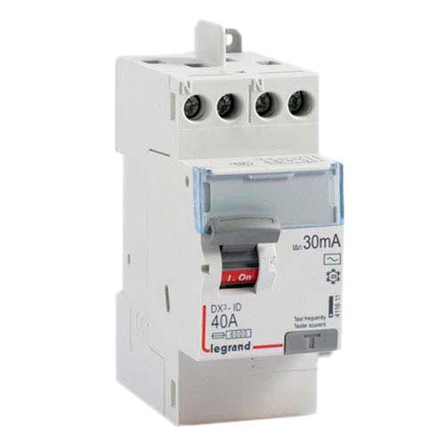 Interrupteur différentiel LEGRAND DX3 40A 30mA Type AC