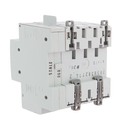 Interrupteur différentiel LEGRAND DX3 tétrapolaire 40A 30mA type F 5 modules 400V - vue de dos