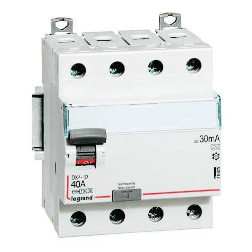 LEGRAND DX3 Interrupteur différentiel 4P 40A Type A 30mA - 411675