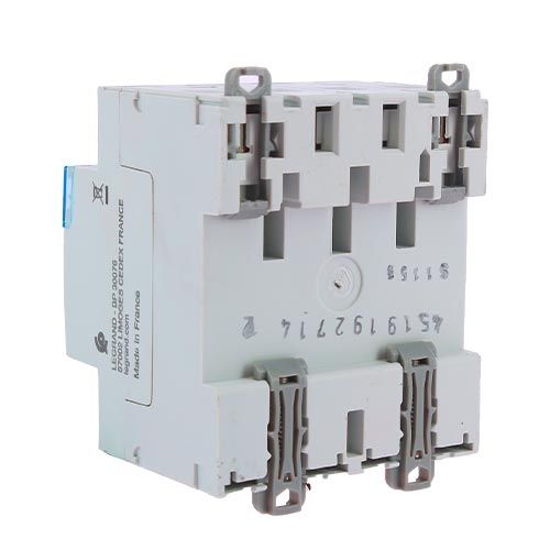 Interrupteur différentiel LEGRAND DX3 tétrapolaire 40A 30mA type F 4 modules 400V - vue de dos