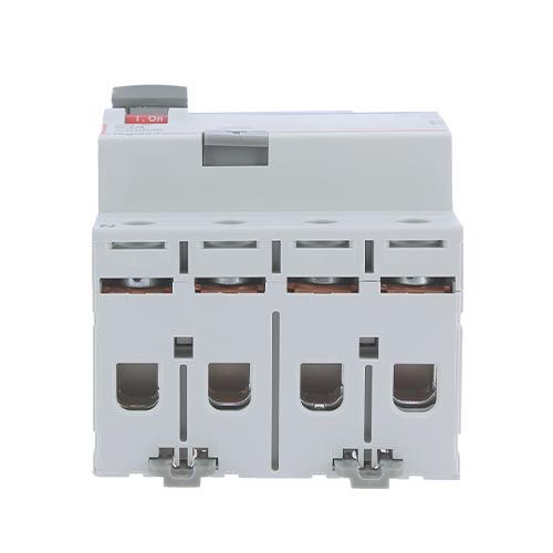 Interrupteur différentiel LEGRAND DX3 tétrapolaire 63A 30mA type F 4 modules 400V - vue de dessous