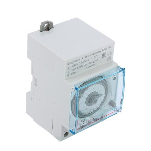 Interrupteur horaire LEGRAND 16A monophasé analogique programmable journalier 3 modules - vue de dessus
