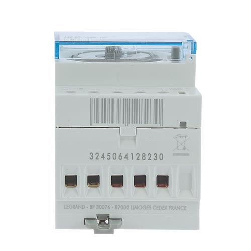 Interrupteur horaire LEGRAND 16A monophasé analogique programmable journalier 3 modules - vue de dessous