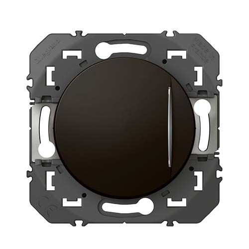 Interrupteur va-et-vient Legrand Dooxie noir mat - vue de face
