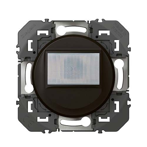 Détecteur de mouvement 3 fils Legrand Dooxie noir mat - vue de face