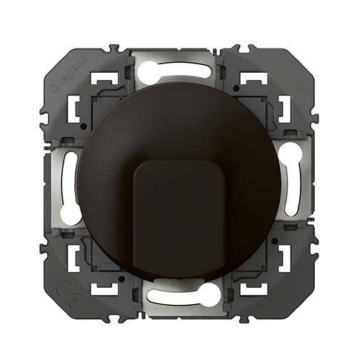 LEGRAND Dooxie Sortie de câble noir - vue de face