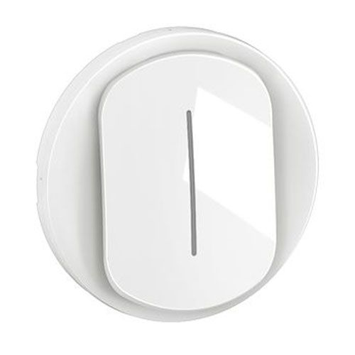 Enjoliveur va et vient/poussoir à voyant blanc Legrand® New Celiane