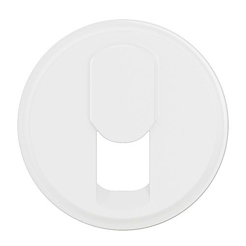 Enjoliveur Legrand Céliane blanc pour prise RJ45 - vue de face