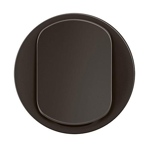Enjoliveur simple allumage noir Legrand New Céliane - vue de face