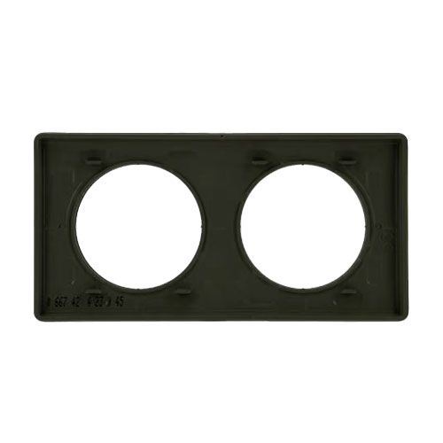 plaque 2 postes noir mat Legrand® New Celiane - vue de dos