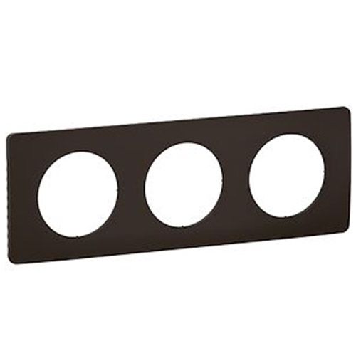 plaque 3 postes noir mat Legrand® New Celiane