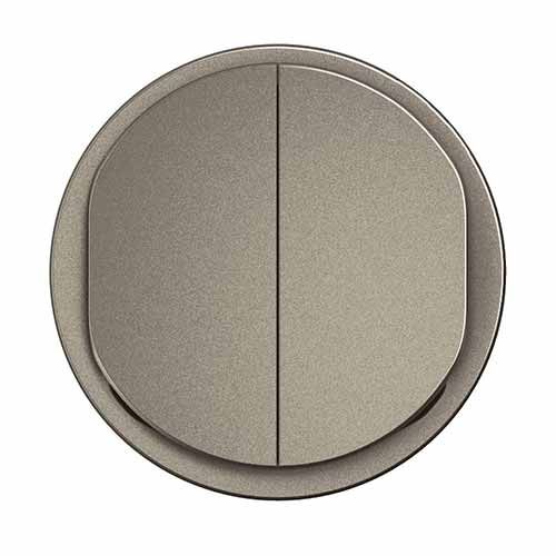 enjoliveur double titane Legrand New Celiane - vue de face
