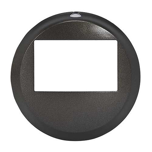 Enjoliveur pour écodétecteur Legrand Céliane finition graphite - vue de face