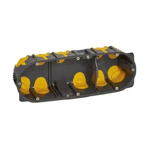 boîte d'encastrement triple Legrand Ecobatibox, étanche à l'air BBC, profondeur 50mm