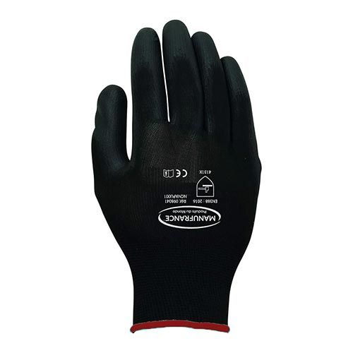 Gant de précision noir T10 Manufrance - vue dessus de la main