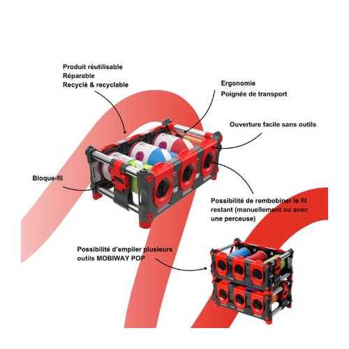 fil électrique H07V-U 1,5mm² blanc Nexans Mobiway Pop - bobine 100m