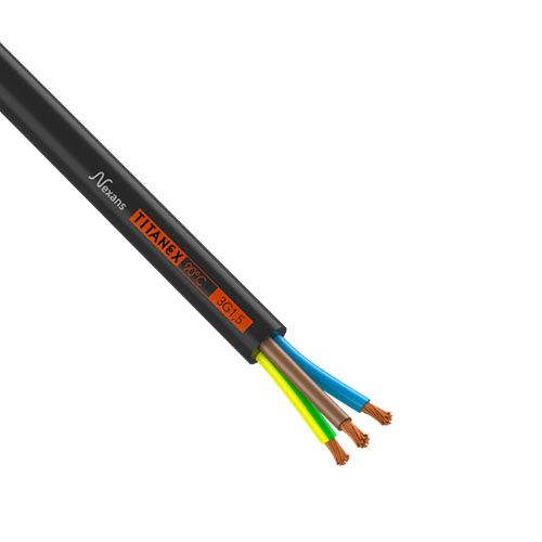 Câble électrique H07RNF 3G1,5 mm² Nexans Titanex