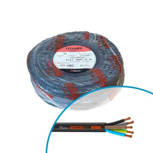 Câble souple H07RN-F Nexans - Couronne de 50m