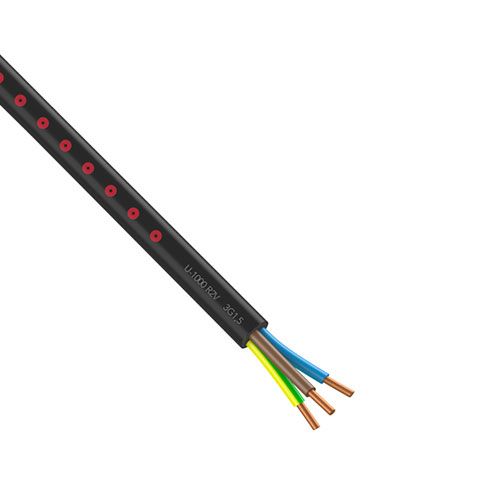 Câble R2V 3G1,5 mm² Nexans