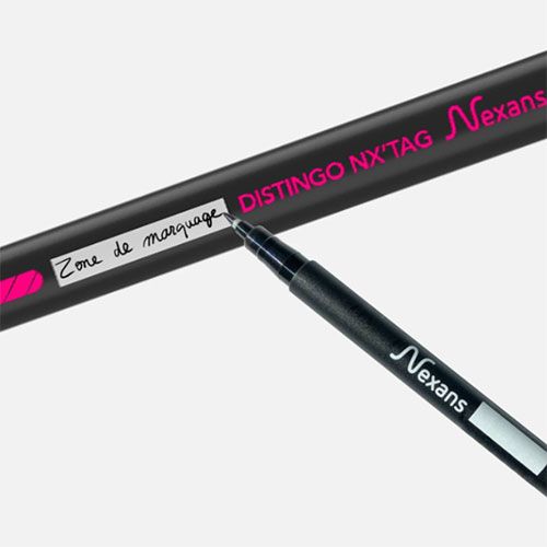 Câble électrique R2V 4G1,5mm² Nexans Distingo NX'Tag avec zone de marquage