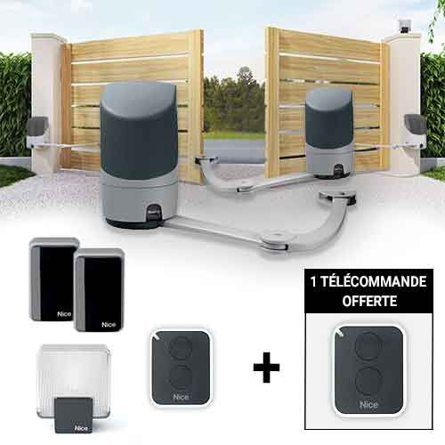 NICE Pop Kit de motorisation pour portail battant - Arrivage 123elec