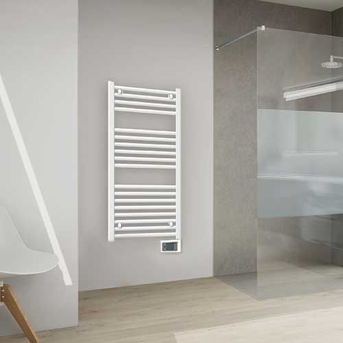 Sèche-serviettes électrique blanc 500W NOIROT Flo bains - DCK2611FDAJ