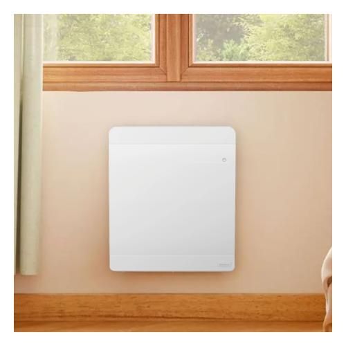 radiateur connecté à inertie fonte Noirot Walter 2 1000W blanc - photo ambiance intérieur