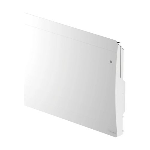 radiateur connecté à inertie fonte Noirot Walter 2 2000W blanc - vue de profil