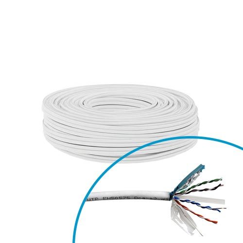 Couronne de 50m de câble RJ45 Omelcom Easylink