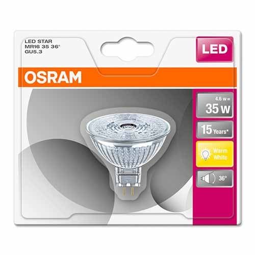 OSRAM Spot LED 36° 12V 350lm 4,6W GU5.3 MR16