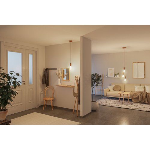 Intérieur éclairé avec l'ampoule LED Paulmann White Lampion