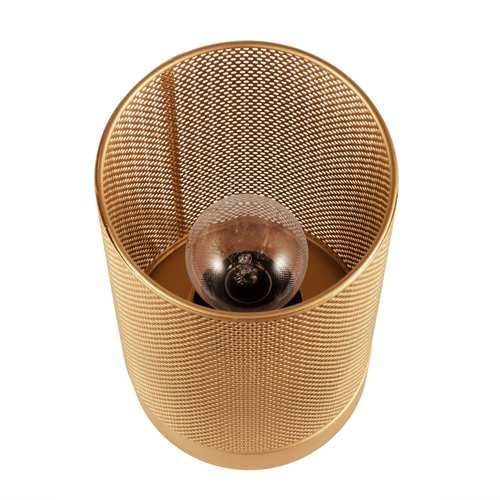 lampe à poser Paulmann dorée en mesh - vue de haut