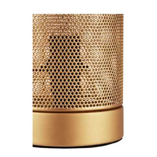 Zoom sur la lampe à poser Paulmann dorée en mesh
