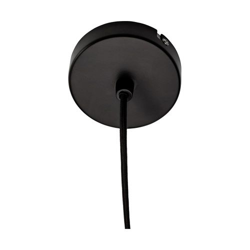 Suspension Pauleen Gleaming Magic en verre noir fumé - zoom sur le support
