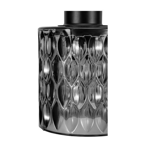 Zoom sur la suspension Pauleen Gleaming Magic en verre noir fumé