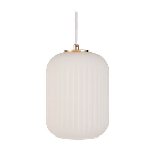 suspension Paulmann Noble Purity finition blanche et dorée champagne