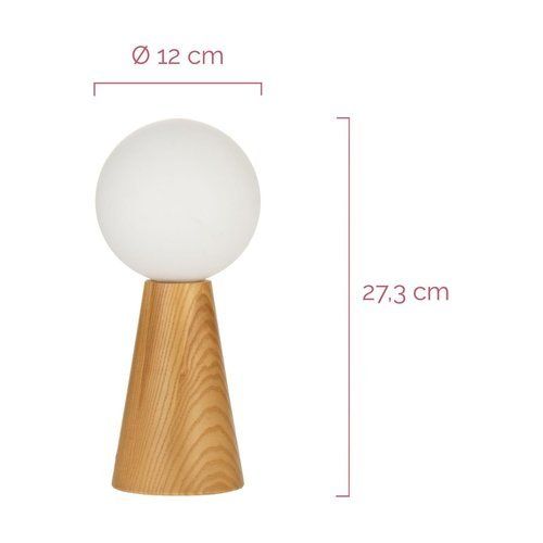 Dimensions de la lampe à poser Woody Soul Paulmann