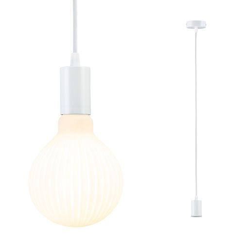suspension Ravi blanche de chez Paulmann avec ampoule E27