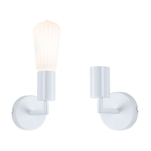applique murale Ravi Paulmann blanc avec ampoule E27
