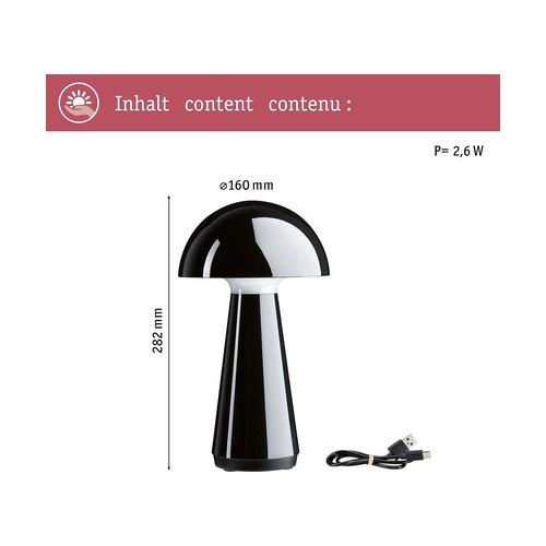 Dimensions du luminaire LED Paulmann Onzo