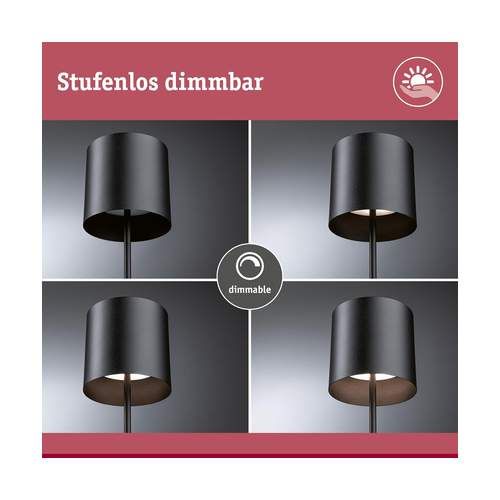 lampe à poser Paulmann Tuni gradable