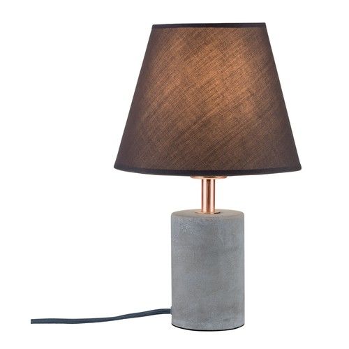 lampe à poser éclairée Paulmann Neordic avec abat-jour en tissu