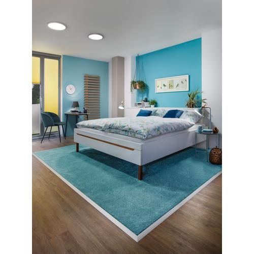 lampe à poser Paulmann Neordic avec abat-jour en tissu idéale dans une chambre