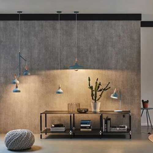 suspension Paulmann Neordic Juna vert satiné, bois et métal - photo ambiance intérieur